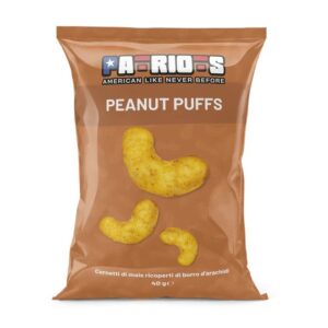 Cornetti di mais con burro d'arachidi da 40g, patriots Peanut Puffs